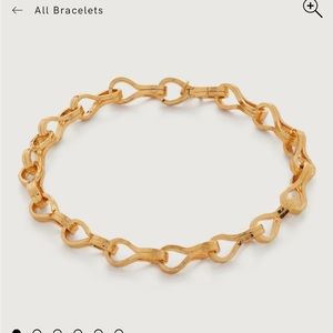 Monica Vinader Gold Vermeil Infinity Link Bracelet